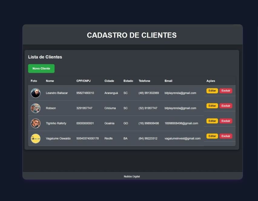 Capa do produto Cadastro de Clientes