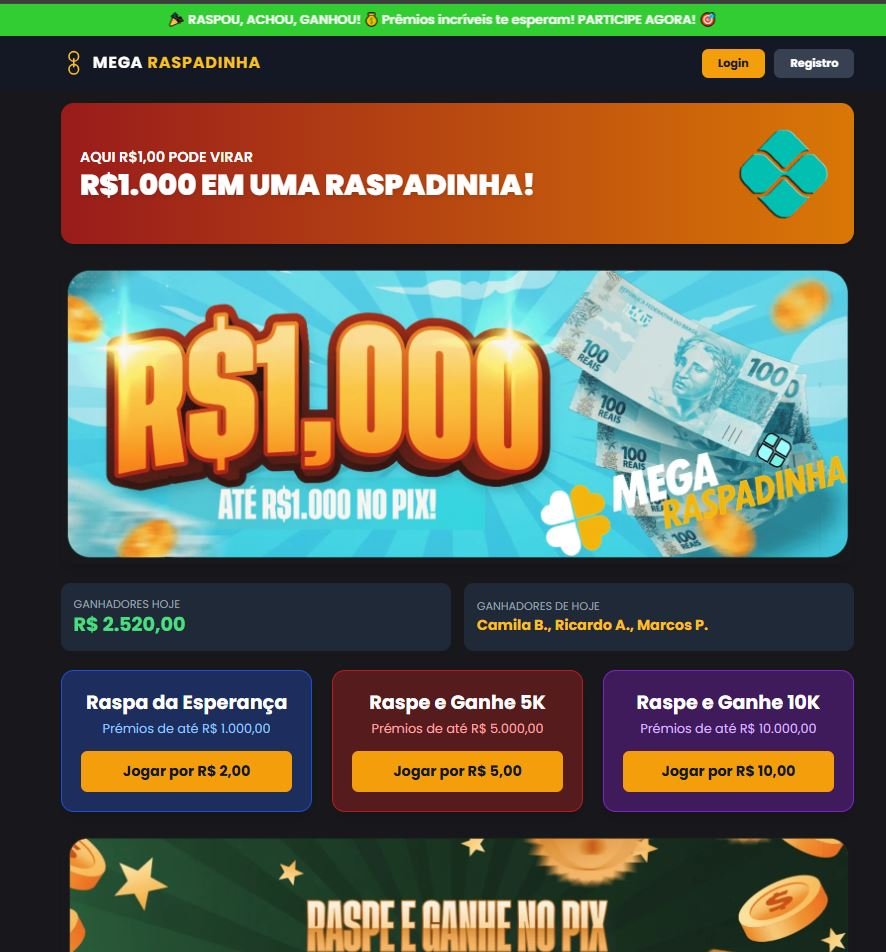 Capa do produto Raspadinha On Line